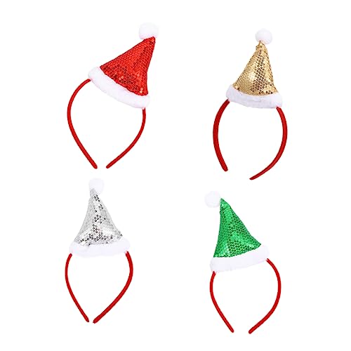 CIMAXIC Mini Weihnachtsmütze Mit Pailletten Stirnband Weihnachtskopfschmuck Weihnachtskopfstück Weihnachtskopfbedeckung Haarreifen Für Feiertage CIMAXIC Mini Weihnachtsmütze Mit Pailletten Stirnband Weihnachtskopfschmuck Weihnachtskopfstück Weihnachtskopfbedeckung Haarreifen Für Feiertage von CIMAXIC