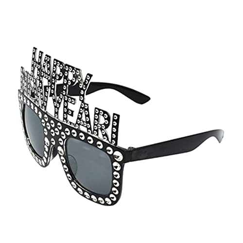 CIMAXIC Neujahrsbrille Bulk-sonnenbrille Sonnenbrillen Für Männer Brillengestelle Für Männer Personalisierte Sonnenbrillen Brillenrahmen Für Das Neue Jahr Frohes Neues Jahr Brille Plastik von CIMAXIC