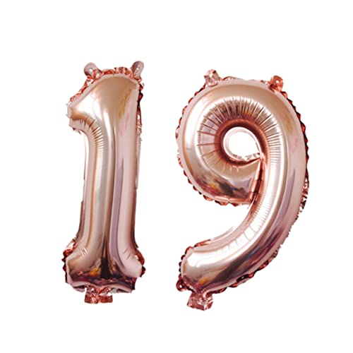 Ballon Mit Der Nummer 19 101 6 Cm Aluminiumfolie Partyzubehör Dekorativ Wiederverwendbar Roségold Sorgt Für Eine Festliche Atmosphäre Ballon Mit Der Nummer 19 101 6 Cm Aluminiumfolie Partyzubehör Dekorativ Wiederverwendbar Roségold Sorgt Für Eine Festliche Atmosphäre von CIMAXIC