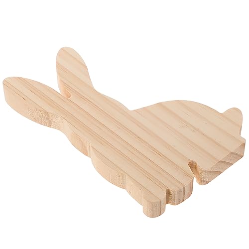 CIMAXIC Osterdeko Holzkaninchen Tischmitte Für Ostern Entzückendes Häschen Dekoration Für Für Familie Holzfigur Im Cartoon Stil Fröhliche von CIMAXIC