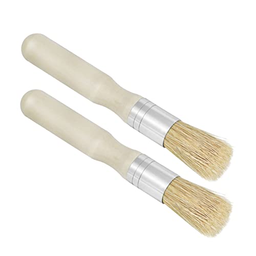 CIMAXIC 2er-Pack Pinsel-Set mit rundem Kopf und Borsten Schablonenpinsel Holzgriff Malpinsel für Öl- Acryl- und Aquarellmalerei -Kunsthandwerk Jungen und Mädchen und Erwachsene Beige CIMAXIC 2er-Pack Pinsel-Set mit rundem Kopf und Borsten Schablonenpinsel Holzgriff Malpinsel für Öl- Acryl- und Aquarellmalerei -Kunsthandwerk Jungen und Mädchen und Erwachsene Beige von CIMAXIC