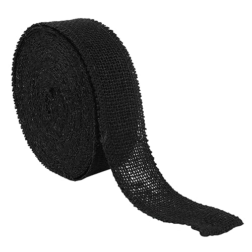 CIMAXIC Sackleinenrollen für Band zum Verpacken Basteln Jute geschenkband rustikale hochzeitstruhe weinachtsdeko home dekoration Band zum Nähen Weihnachtsband Wickelband Leinen- Black CIMAXIC Sackleinenrollen für Band zum Verpacken Basteln Jute geschenkband rustikale hochzeitstruhe weinachtsdeko home dekoration Band zum Nähen Weihnachtsband Wickelband Leinen- Black von CIMAXIC