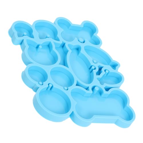 CIMAXIC Schlüsselanhängerform Hund und Katze kleine Hundemarke DIY-Hundehalsband-Set Hundezauber handgefertigter Schlüsselanhänger in Hundeform Katzenmarke Hundeharzform Kieselgel Blue von CIMAXIC