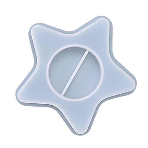 CIMAXIC Silikon Kerzenhalter Form für DIY Kristall Fünfzackstern Gießform für Desktop Dekoration Wiederverwendbar und Leicht zu Entformen für Handwerksliebhaber CIMAXIC Silikon Kerzenhalter Form für DIY Kristall Fünfzackstern Gießform für Desktop Dekoration Wiederverwendbar und Leicht zu Entformen für Handwerksliebhaber von CIMAXIC