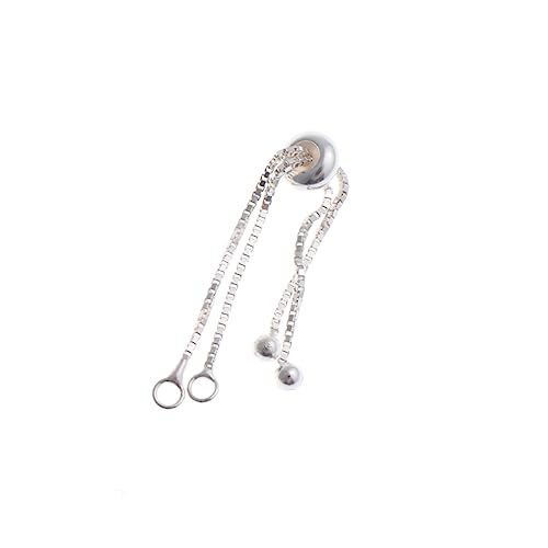 CIMAXIC Verstellbare Verlängerungskette Silber mit Perlen und Ring für DIY Schmuckherstellung Geeignet für Armbänder und CIMAXIC Verstellbare Verlängerungskette Silber mit Perlen und Ring für DIY Schmuckherstellung Geeignet für Armbänder und von CIMAXIC