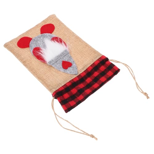 CIMAXIC Weihnachtsgeschenktüte Festlicher Süßigkeitensack Weihnachtstüten Set Weihnachtsdekorationen Aufbewahrungsnetzbeutel Kleine Durchsichtige Beutel Geburtstagsbeutel Kleine Beutel von CIMAXIC