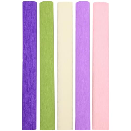 Krepppapier Zum Basteln 5 Rollen 250 X 50 Cm Verschiedene Farben Für Jungen Und Mädchen Krepppapier Zum Basteln 5 Rollen 250 X 50 Cm Verschiedene Farben Für Jungen Und Mädchen von CIMAXIC