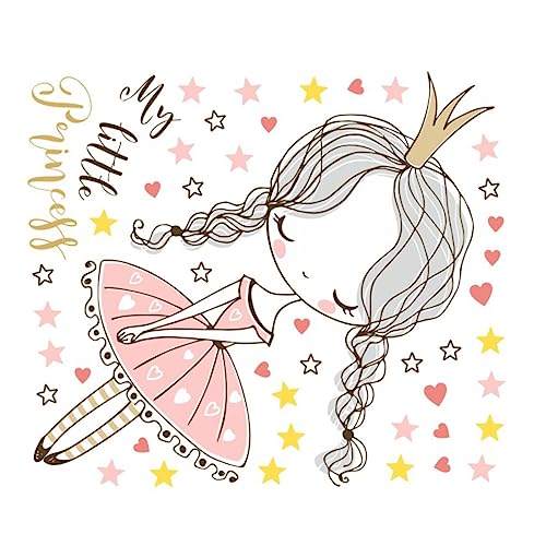 PVC Prinzessinnen Krone Wandtattoo Für Kinderzimmer ädchenzimmer Dekoration Kindergarten Hintergrund Aufkleber Bunte Wandsticker Für Kreative Raumgestaltung von CIMAXIC