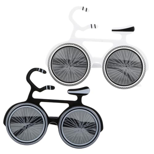 Trendy Party-Brille 2 Stück Lustige Fahrrad-Form Foto-Requisiten Für Geburtstagsparty-zubehör Zufällige Farbe Trendy Party-Brille 2 Stück Lustige Fahrrad-Form Foto-Requisiten Für Geburtstagsparty-zubehör Zufällige Farbe von CIMAXIC