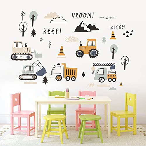 CIOUYAOS wandtattoo kinderzimmer junge, Baufahrzeug Baustelle wandsticker deko, kinder wandaufkleber wanddekoration, fahrzeuge bilder wanddeko kindertapete für schlafzimmer wohnzimmer fenster (AF5611) CIOUYAOS wandtattoo kinderzimmer junge, Baufahrzeug Baustelle wandsticker deko, kinder wandaufkleber wanddekoration, fahrzeuge bilder wanddeko kindertapete für schlafzimmer wohnzimmer fenster (AF5611) von CIOUYAOS