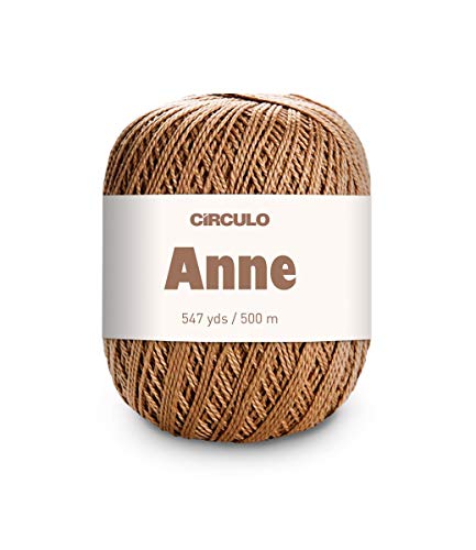 ANNE Garn, 100% merzerisierte Baumwolle, Premium-Qualität, Häkelgarn, 500 Meter (7148 Craft) von CÍRCULO