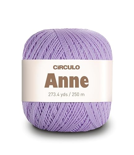 CIRCULO Anne Garn zum Häkeln & Stricken, 100% mercerisierte brasilianische Baumwolle aus Jungfasern, weiches Fingering-Garn, 250 m, 73 Gramm (6029 – Orchidee) von CÍRCULO