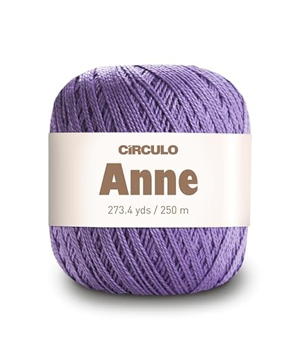 CIRCULO Anne Garn zum Häkeln & Stricken, 100% mercerisierte brasilianische Baumwolle aus Jungfasern, weiches Fingering-Garn, 250 m, 73 Gramm (6399 - Azalee) von CÍRCULO