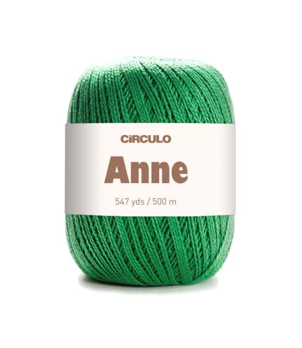 CÍRCULO – Hochwertige Wolle zum Stricken & zum Häkeln | 100% Baumwolle mercerisiert - 500m - Qualität seit 1938 (grün) von CÍRCULO