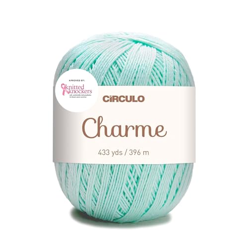 Charme-Garn von Círculo, 100 % merzerisierte, brasilianische Baumwolle, 1 Knäuel, 150 g, 433 m, Sport (2204) von CÍRCULO