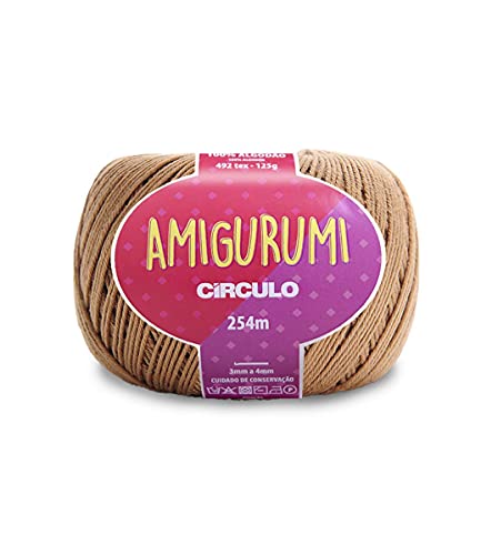 Circulo Amigurumi Garn aus 100% unbehandelter Baumwolle, 125 g, 254 m, Kastanienbraun Circulo Amigurumi Garn aus 100% unbehandelter Baumwolle, 125 g, 254 m, Kastanienbraun von CÍRCULO