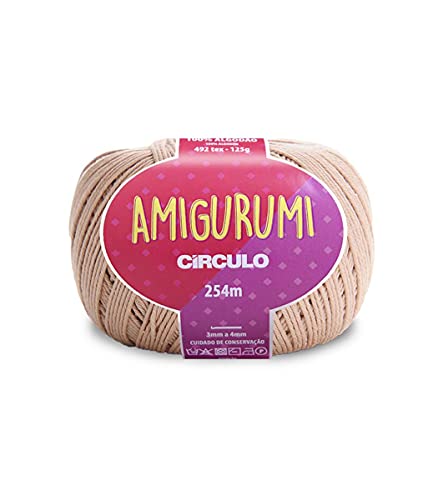 Circulo Amigurumi Garn aus 100% unbehandelter Baumwolle, 125 g, 254 m, Mandel Circulo Amigurumi Garn aus 100% unbehandelter Baumwolle, 125 g, 254 m, Mandel von CÍRCULO