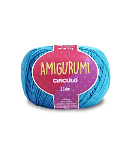 Circulo Amigurumi Garn aus 100% unbehandelter Baumwolle, 125 g, 254 m, Türkis Circulo Amigurumi Garn aus 100% unbehandelter Baumwolle, 125 g, 254 m, Türkis von CÍRCULO