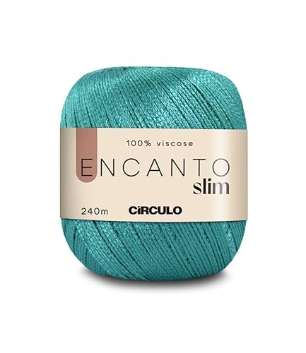 Círculo Encanto Slim Garn, 100 % Viskose, Sportgewicht, braunes Garn, Knäuel, 100 g, 262 m (5556) von CÍRCULO