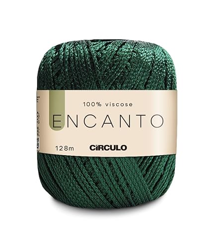 Encanto Garn von Circulo – 100% Viskose (1 Knäuel) – 100 g – 140 Yds – Häkelgarn Encanto von Círculo. (5398 Grün) von CÍRCULO