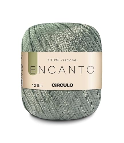 Encanto Garn von Circulo – 100% Viskose (1 Knäuel) – 100 g – 140 Yds – Häkelgarn Encanto von Círculo. (5745 Eukalyptus) von CÍRCULO