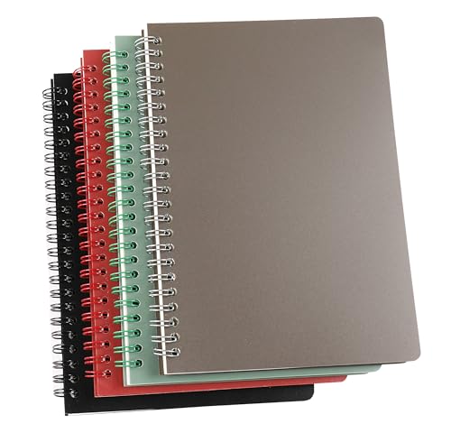CISMARK 4 Pack Lined Spiral Journal Notizbuch für Frauen und Männer, 8.3" x 5.9",80 Blätter/160 Seiten College Ruled Notizbuch, A5 Kunststoff Hardcover Notizbuch für Büro, Schule, Zuhause CISMARK 4 Pack Lined Spiral Journal Notizbuch für Frauen und Männer, 8.3" x 5.9",80 Blätter/160 Seiten College Ruled Notizbuch, A5 Kunststoff Hardcover Notizbuch für Büro, Schule, Zuhause von CISMARK