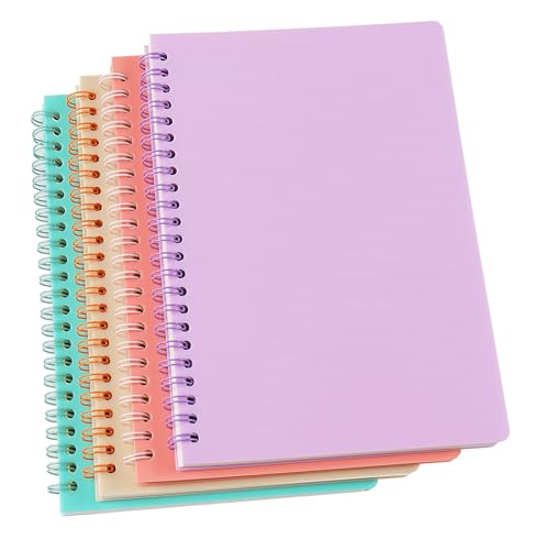 CISMARK Spiral Notizbuch, 4 Pcs 8.3 Zoll x 5.9 Zoll A5 Dicke Kunststoff Hardcover 7mm College Ruled 4 Farbe 80 Blätter /160 Seiten Zeitschriften für Studie und Notizen CISMARK Spiral Notizbuch, 4 Pcs 8.3 Zoll x 5.9 Zoll A5 Dicke Kunststoff Hardcover 7mm College Ruled 4 Farbe 80 Blätter /160 Seiten Zeitschriften für Studie und Notizen von CISMARK