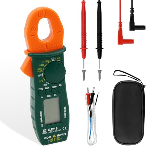 Stromzange,AC/DC Zangenstrommesser,Digitaler Stromzangen Multimeter,1µA Auflösung, 0.001mA-60A,Messen von AC/DC-Spannung Strom Widerstand Kapazität Durchgang-Erkennung Stromzange,AC/DC Zangenstrommesser,Digitaler Stromzangen Multimeter,1µA Auflösung, 0.001mA-60A,Messen von AC/DC-Spannung Strom Widerstand Kapazität Durchgang-Erkennung von CISSIYOG