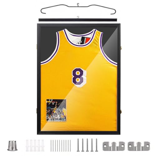 Trikotrahmen,60x80 cm Trikot Bilderrahmen,3D Groß Objektrahmen,Fußballtrikot Rahmen,Holz T-Shirt Frame mit Plexiglas, für Zur Aufbewahrung von Sporttrikots Trikotrahmen,60x80 cm Trikot Bilderrahmen,3D Groß Objektrahmen,Fußballtrikot Rahmen,Holz T-Shirt Frame mit Plexiglas, für Zur Aufbewahrung von Sporttrikots von CISSIYOG