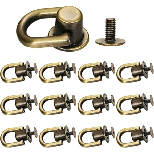 CIVIOOH 1/10pcs D-Shaped Ring Bag Clip Buckles Retro Metal Double Handbag Chain Handles Connector Strap Hardware Accessories CIVIOOH 1/10pcs D-Shaped Ring Bag Clip Buckles Retro Metal Double Handbag Chain Handles Connector Strap Hardware Accessories von CIVIOOH
