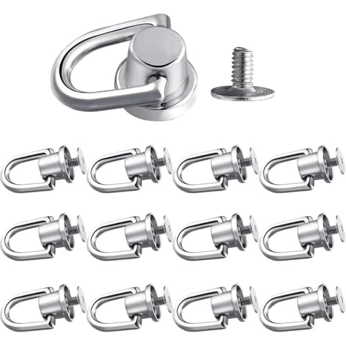 CIVIOOH 1/10pcs D-Shaped Ring Bag Clip Buckles Retro Metal Double Handbag Chain Handles Connector Strap Hardware Accessories von CIVIOOH