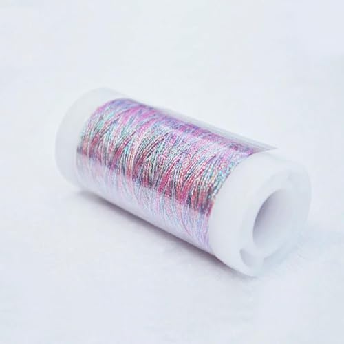 CIVIOOH 1 Rolle Nähgarn Glitzer Kreuzstichgarn Nähgarn Gewebtes Stickgarn Strickschnur Metallicgarn CIVIOOH 1 Rolle Nähgarn Glitzer Kreuzstichgarn Nähgarn Gewebtes Stickgarn Strickschnur Metallicgarn von CIVIOOH