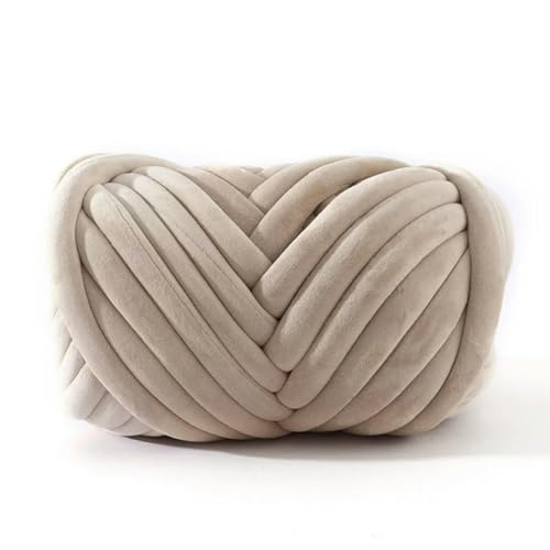 CIVIOOH 1 kg supersamtiges, grobes Garn, dick, sperrig, riesiger Fadenbeutel zum Handstricken, DIY-Arm, große Decke, Teppich, Haustierbett von CIVIOOH