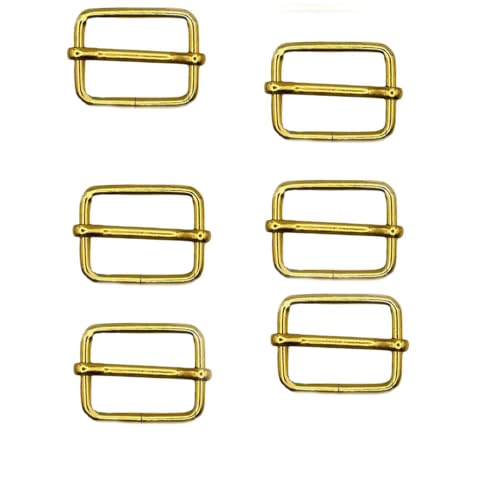 CIVIOOH 10 Pcs/Pack Wire Formed Metal D-Ring Rectangle Loops Slider Adjuster Non-Welded Belt Strap Buckle von CIVIOOH