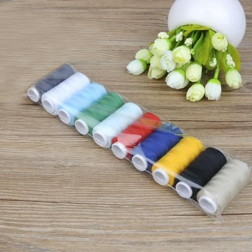 CIVIOOH 10 Stück Näh-Stickgarn, Handnähgarnspule für DIY-Stickerei und Nähmaschine, je 200 Yards CIVIOOH 10 Stück Näh-Stickgarn, Handnähgarnspule für DIY-Stickerei und Nähmaschine, je 200 Yards von CIVIOOH