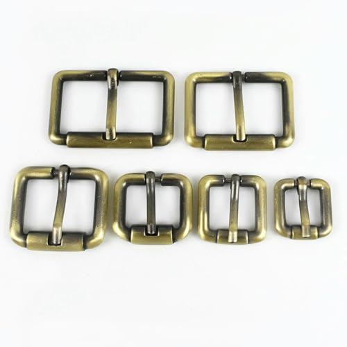 CIVIOOH 10Pcs 10-38mm Metal Adjustable Buckles for Bag Strap Leather Backpack Belt Roller Pin Buckle DIY Hardware Accessories von CIVIOOH