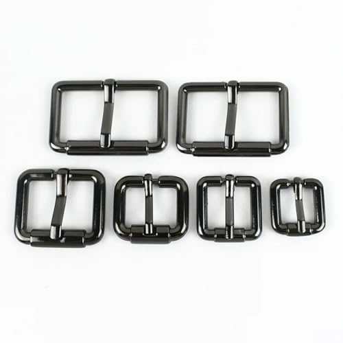 CIVIOOH 10Pcs 10-38mm Metal Adjustable Buckles for Bag Strap Leather Backpack Belt Roller Pin Buckle DIY Hardware Accessories von CIVIOOH
