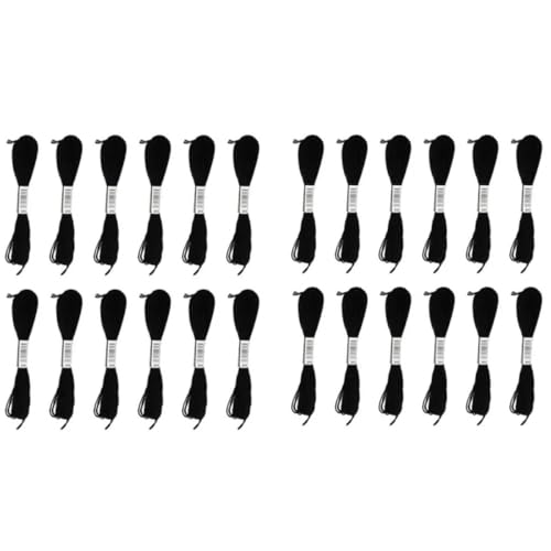CIVIOOH 12/24 Stück Kreuzstich-Stickgarn für selbstgemachtes Basteln, Nähzubehör, schwarz/weißes Stickgarn CIVIOOH 12/24 Stück Kreuzstich-Stickgarn für selbstgemachtes Basteln, Nähzubehör, schwarz/weißes Stickgarn von CIVIOOH