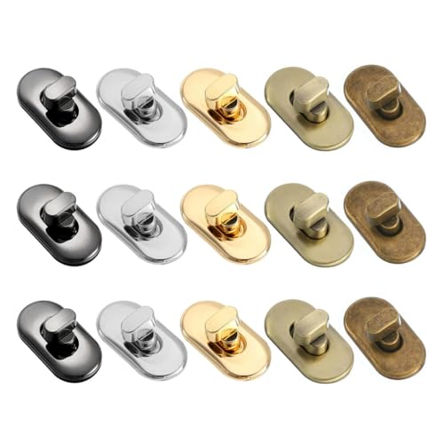 CIVIOOH 15pcs Alloy Turn Lock Clasp Purse Closures Twist Lock Bag Hardware Multicolor CIVIOOH 15pcs Alloy Turn Lock Clasp Purse Closures Twist Lock Bag Hardware Multicolor von CIVIOOH