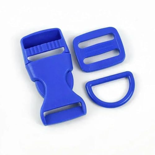 CIVIOOH 2/5 Sets 15/20/25mm Plastic Buckle for Backpack Strap Bag Side Clip Clasp Pet Collar Webbing Slider Hooks von CIVIOOH