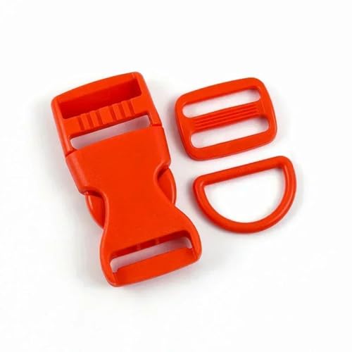 CIVIOOH 2/5 Sets 15/20/25mm Plastic Buckle for Backpack Strap Bag Side Clip Clasp Pet Collar Webbing Slider Hooks von CIVIOOH