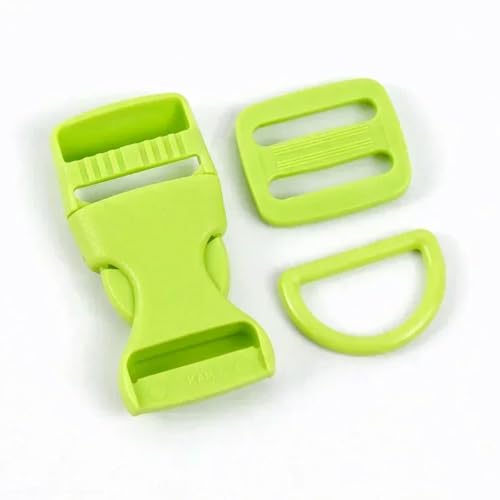 CIVIOOH 2/5 Sets 15/20/25mm Plastic Buckle for Backpack Strap Bag Side Clip Clasp Pet Collar Webbing Slider Hooks von CIVIOOH