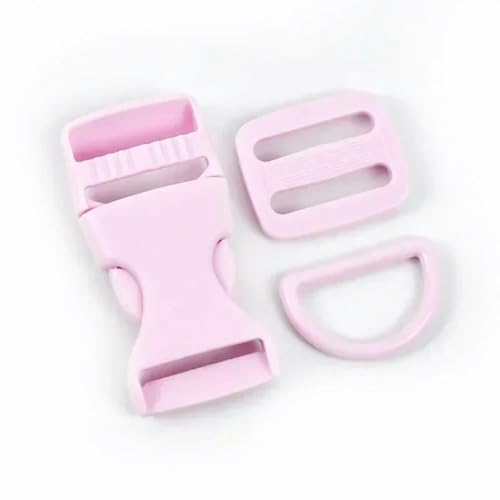 CIVIOOH 2/5 Sets 15/20/25mm Plastic Buckle for Backpack Strap Bag Side Clip Clasp Pet Collar Webbing Slider Hooks von CIVIOOH