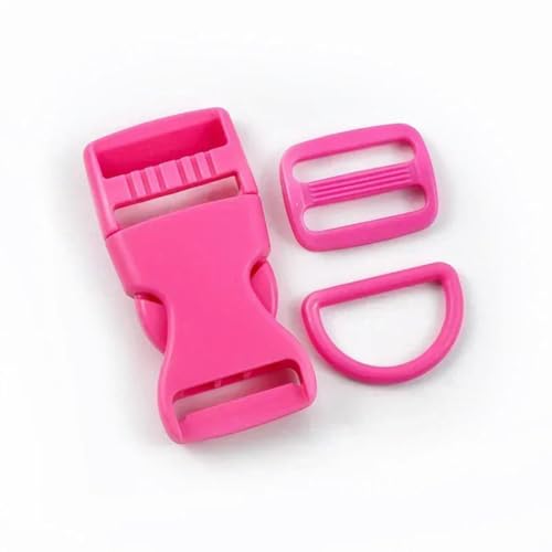 CIVIOOH 2/5 Sets 15/20/25mm Plastic Buckle for Backpack Strap Bag Side Clip Clasp Pet Collar Webbing Slider Hooks von CIVIOOH