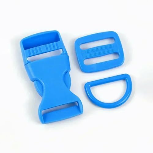 CIVIOOH 2/5 Sets 15/20/25mm Plastic Buckle for Backpack Strap Bag Side Clip Clasp Pet Collar Webbing Slider Hooks von CIVIOOH