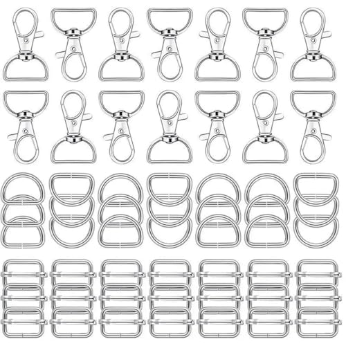 CIVIOOH 25-56PCS Set Bags Accessories Metal Buckles Lobster Clasp Collar Carabiner Snap Hook DIY Keychain for Bag Belt Strap Making CIVIOOH 25-56PCS Set Bags Accessories Metal Buckles Lobster Clasp Collar Carabiner Snap Hook DIY Keychain for Bag Belt Strap Making von CIVIOOH
