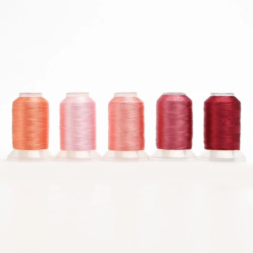 CIVIOOH 4/5 Rollen/Set Polyester-Stickgarn 120D/40WT 500 m/Rolle Maschinengarn CIVIOOH 4/5 Rollen/Set Polyester-Stickgarn 120D/40WT 500 m/Rolle Maschinengarn von CIVIOOH