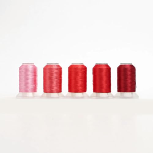 CIVIOOH 4/5 Rollen/Set Polyester-Stickgarn 120D/40WT 500 m/Rolle Maschinengarn CIVIOOH 4/5 Rollen/Set Polyester-Stickgarn 120D/40WT 500 m/Rolle Maschinengarn von CIVIOOH