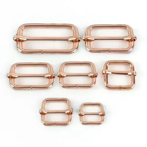 CIVIOOH 5/10Pc 20-50mm Metal Slides Wire-Formed Roller Pin Buckles Strap Slider Adjuster for Bags Garment Leather Accessories von CIVIOOH