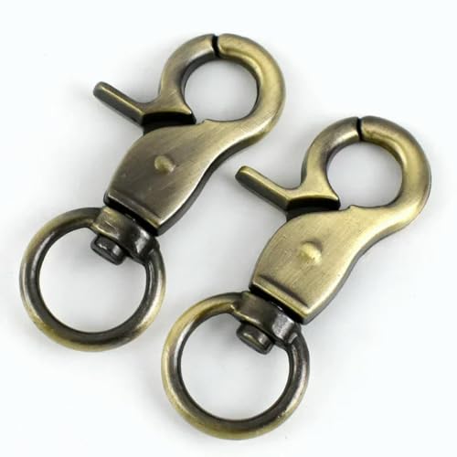 CIVIOOH 5-20Pcs 13mm Metal Buckle for Bag Strap Small Carabiner Swivel Lobster Clasp Webbing Trigger Clip Snap Hook Keychain Accessories von CIVIOOH